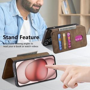 Nueva Cartera 2025, Tarjetero, Soporte para Teléfono, Funda Multifuncional para Teléfono, Cubierta Protectora, Apariencia Elegante, Cartera de Cuero - Product Image 2