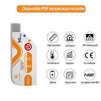 Enregistreur jetable médical de chaîne du froid précis Enregistreur de données de température Usb à usage unique jetable