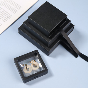 Jewelry Box Square Plastic Transparent <b>Display</b> <b>Case</b> For Bracelets And Earrings Storage With Lid XF 06 - Product Image 4