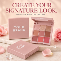 Palette de fards à paupières neuf couleurs, marque privée, waterproof, longue tenue, maquillage pour fêtes, cosmétique pour usage quotidien et événements