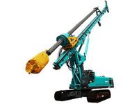Nouvelle plateforme de forage rotative Diesel SWDM200H avec boîte de vitesses et pompe, profondeur maximale de 64 m pour les projets de construction