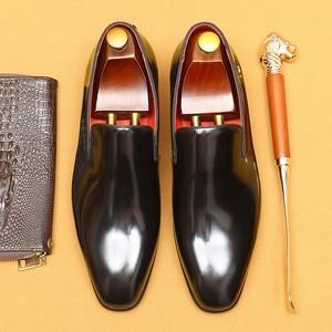 Zapatos de Vestir Casuales de Cuero Genuino con Cordones para Hombre - Zapatos Formales y de Boda Antideslizantes, Ligeros y Transpirables al por Mayor - Product Image 4