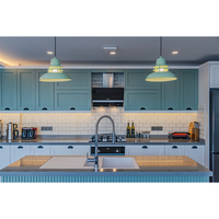 Ensemble d'armoires de cuisine en bois massif de luxe moderne, meubles pour la maison, armoires de cuisine modulaires Shaker personnalisées