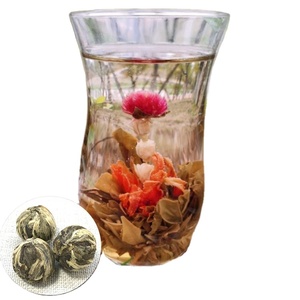 Flores artesanales hechas a mano, flores doradas, dragón, perlas, <span class=keywords><strong>té</strong></span> <span class=keywords><strong>verde</strong></span> floral - Product Image 1