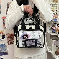 Sac messager anime, style universitaire japonais, sac à bandoulière transparent, sac à bandoulière mignon pour fille