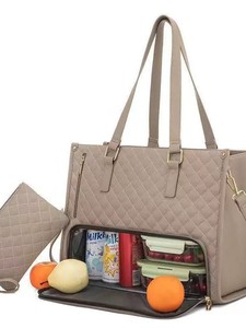 Bolsas de Almuerzo Aisladas 2 en 1, Bolsa de Transporte <span class=keywords><strong>para</strong></span> Portátil de 15.6 Pulgadas <span class=keywords><strong>para</strong></span> Hombre, Acolchada, <span class=keywords><strong>para</strong></span> Oficina, Bolsa Térmica Grande <span class=keywords><strong>para</strong></span> Comida <span class=keywords><strong>para</strong></span> Mujer - Product Image 2
