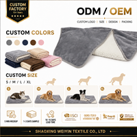 Couverture imperméable pour animaux de compagnie, marque privée, OEM/ODM personnalisé, en peluche Sherpa, protection de canapé pour chiens et chats, pour marques de vente en gros et au détail