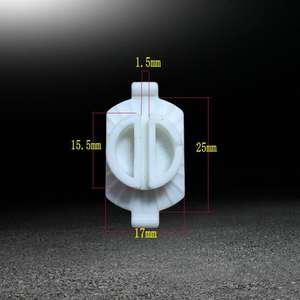 Ventouse TPE simple manuelle de qualité industrielle 25 mm x 17 mm antidérapante pour accessoire de machine à rectifier les bords - Product Image 1