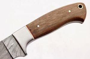 มีดใบตายเหล็กดามัสกัสทำมือ ปรับแต่งได้ ใช้ได้หลากหลายงาน อุตสาหกรรม สแตนเลส ไม้ สำหรับล่าสัตว์ ปอกหนัง รับผลิตตามแบบ (OEM) มีด KBS - Product Image 3