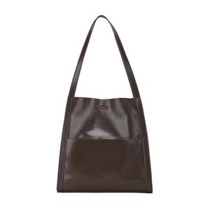 Sac fourre-tout polyvalent pour femme, grande capacité, nouveau cuir de vache tanné végétal, doublure en cuir véritable, fermeture éclair imperméable, sac à bandoulière - Product Image 1