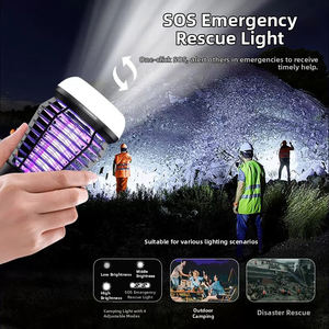 OMNI CATCH Nueva Lámpara Antimosquitos para Acampar al Aire Libre, Luz LED, Descarga Eléctrica de Alto Voltaje de 2000 V, Modos de Potencia Ajustables, Plástico - Product Image 2