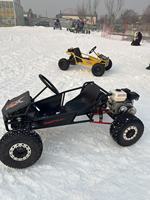 Go Kart Profesional de 212cc, 4 Tiempos, a Gasolina, 70km/h, Todoterreno, para Adultos, con Frenos Hidráulicos Duraderos y Construcción Metálica