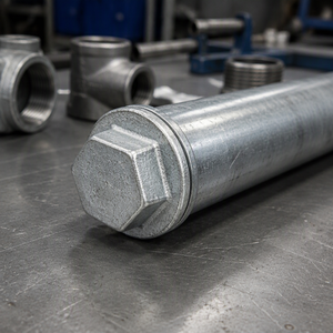 Tapón de tubería de hierro maleable galvanizado con rosca externa y extremo sin rebabas para sellado de tuberías contra incendios - Product Image 5