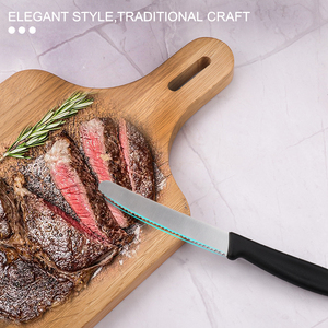 Khái niệm cơ bản 6-Piece nhựa xử lý bếp bít tết <span class=keywords><strong>Knife</strong></span> <span class=keywords><strong>Set</strong></span> với Hộp quà tặng - Product Image 3