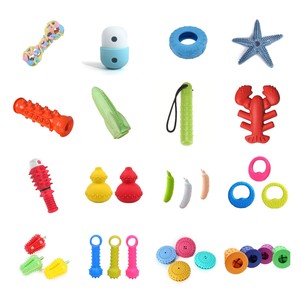 Jouets à mâcher pour chiens, brosses à dents multiples personnalisées, en TPR durable, motif os, pour le nettoyage dentaire, en caoutchouc pour animaux de compagnie, vente chaude - Product Image 3