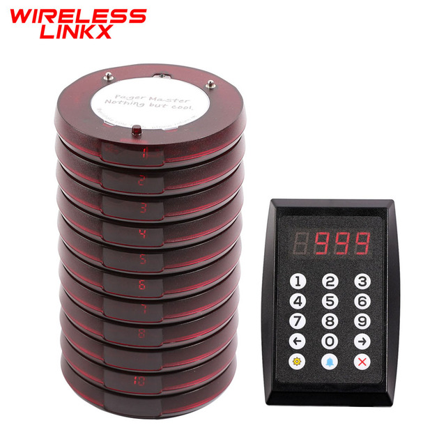 Free Logo Printing Wireless Vibrating Restaurant Pager System for Customer Guest Food Court