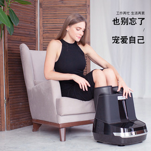 Masajeador Eléctrico de Pies con Cobertura Completa para Piernas y Pies, Negro, Enchufable, Terapia Infrarroja Temporizada - Product Image 1