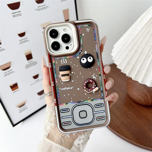 Poupée mignonne pour iPhone 16, 15, 14, 13 Pro Max, en silicone, en caoutchouc rétro, tpu, <span class=keywords><strong>kawaii</strong></span>, breloques décoratives - Product Image 3