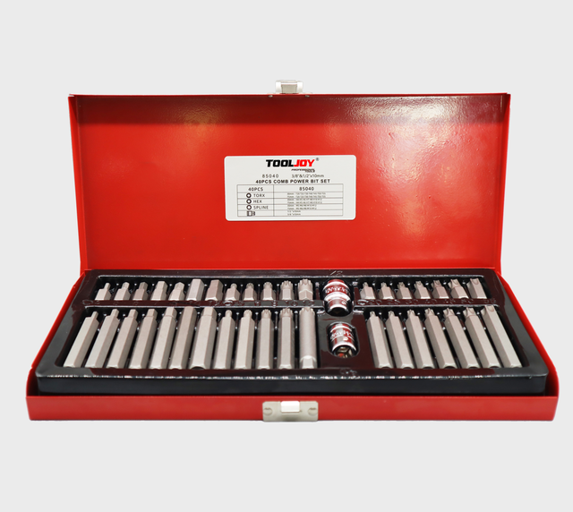 CRV/S2 Material 40PCS Car Repair Tools Sleeve Screwdriver Bit Set Hex Torx Bit Socket Set Hard Case OEM