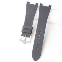 Bracelet de montre en caoutchouc compatible avec les montres de luxe style Nautilus, extrémités courbées, alternative en silicone, bracelet de montre sport 20 mm 22 mm