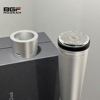 Chicha de luxe en aluminium argenté de 75 cm, design Porsche unique, haute qualité, offre spéciale