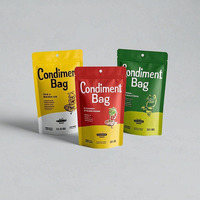 Pochette debout personnalisée de qualité alimentaire en feuille d'aluminium mate avec fermeture éclair sac d'emballage pour condiments assaisonnement piment en poudre épices