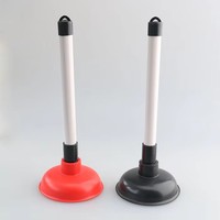 Déboucheur de toilettes mini format 11 cm avec ventouse en caoutchouc de qualité, style flexible pour salle de bain, directement de l'usine
