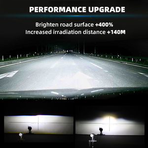 เลนส์ LED CBI 12V 6000K ไฟต่ำ 48w ไฟสูง 58w ไฟส่องสว่างยานยนต์ ไฟหน้า LED สำหรับรถเบนซ์ ชิป Osram เลนส์ 12v - Product Image 4