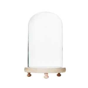 Cloche en verre borosilicate anti-poussière, motif feuille d'eucalyptus, haute résistance à la chaleur, dôme de présentation de fleurs, Saint-Valentin, Noël - Product Image 3