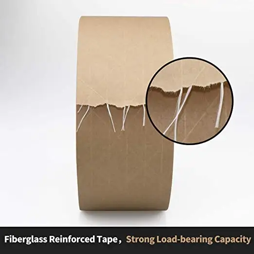 Borracha de fibra de vidro, cola reforçada em fibra de vidro, embalagem personalizada, impressa de embalagem, cor, fita de papel