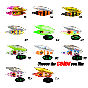 <span class=keywords><strong>Leurre</strong></span> de gabarit en métal Slow Bee personnalisé lumineux vertical <span class=keywords><strong>40G</strong></span> 60g 80g 100g 120g <span class=keywords><strong>leurre</strong></span> de poisson en métal avec crochet - Product Image 4