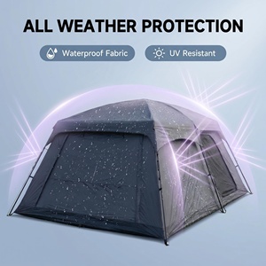 Tenda Familiare Personalizzata per <span class=keywords><strong>5</strong></span>, 8, 12 Persone, da Campeggio e Outdoor, in Tessuto Oxford Impermeabile, con Due Camere e Un Soggiorno, Quantità Minima d'Ordine Bassa - Product Image 2
