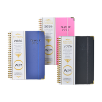 Carnet à spirales ODM avec couverture en tissu ligné, reliure spirale, agenda de travail avec logo personnalisé - Direct usine