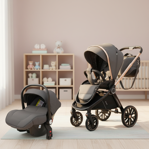 Poussette multifonctionnelle de luxe portable, poussette pliable pour <span class=keywords><strong>bébé</strong></span>, organiseur de poussette, poussette de voyage 3 en 1 pour nouveau-né - Product Image 1