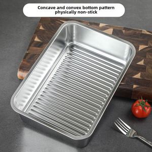Large Capacity 304 Stainless Steel Crisper Modern Refrigerated Frozen Fresh Vacuum Sealed Storage <b>LUNCH</b> <b>Box</b> Kitchen - Product Image 5