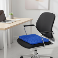 Coussin de siège de voiture ergonomique antidérapant en TPE respirant et rafraîchissant à motif nid d'abeille pour le confort des fesses