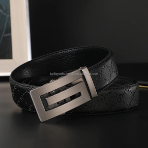 Cinturón de marca de lujo de negocios masculino de moda de cuero con hebilla automática para hombres jóvenes 2024 - Product Image 3
