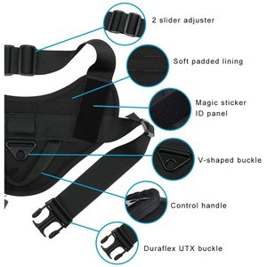Arnés de pecho ajustable de nailon para perros OEM, talla mediana, para entrenamiento al aire libre, suministros para mascotas - Product Image 2