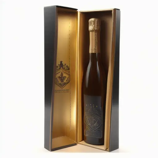 Custom Rigid Cardboard Alcohol Bottle Luxury Gift Spirit Wine Champagne Whisky Packaging Box