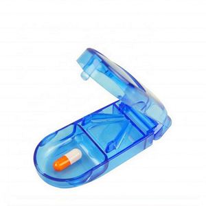 Custom Logo Pill Organizer With Cutter - Medicine <b>Tablet</b> Divide Splitter With Pill <b>Container</b> - Product Image 4