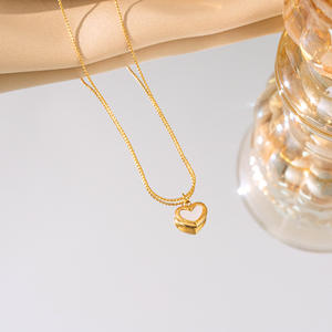 Conjunto de joyas de playa Bohemia | Collar de titanio hipoalergénico y pulsera ajustable | Pendientes de corazón apilables (lujo ligero) - Product Image 4