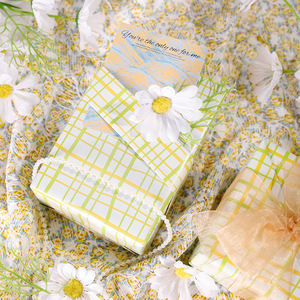Wholesale 80g Birthday Flower Garden Art <b>Paper</b> <b>Tissue</b> 43*300cm Gift Luxury Custom Packaging <b>Wrapping</b> <b>Paper</b> Roll - Product Image 2