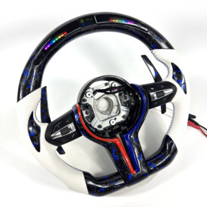 Volante de Fibra de Carbono para <span class=keywords><strong>BMW</strong></span> F10 F11 F15 F18 F20 F23 F25 F30 F32 F35 F40 F80 E84 E87 E90 E92 E93, Accesorios para Automóviles - Product Image 3