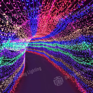 Custom LED Christmas Light Tunnel Archway for Park Landscape Decoration - Product Image 5