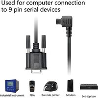 Cable USB RS232 DB9 Hembra de Longitud Personalizada 1.8M/Conductor de Cobre Opcional Certificado ROHS/CE PVC Negro 8C para PC/Laptop/Router/Switch
