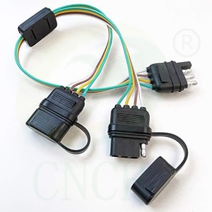 4 cách phẳng Trailer y-splitter Adapter mở rộng khai thác cho Led cổng sau - Product Image 5