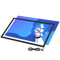 Panel Layar Sentuh Multi-Touch Sensor Inframerah IR 55 Inci untuk Smart TV, Bingkai Sentuh dengan Antarmuka USB