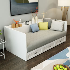 <span class=keywords><strong>Moderno</strong></span> y simple estilo multifuncional de sofá de madera de la cama con oculto armarios cajón - Product Image 1