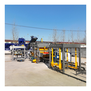 Dây chuyền sản xuất máy làm gạch QT6-15 điều khiển PLC tự động sản xuất gạch rỗng, gạch lát xi măng bê tông tại Uzbekistan - Product Image 3