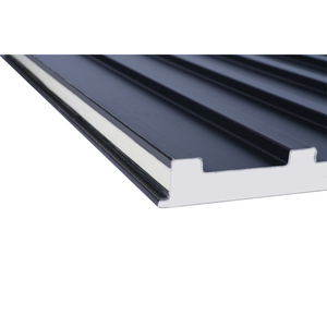 Panel sándwich de techo con aislamiento de aluminio y acero compuesto con núcleo de espuma de <span class=keywords><strong>poliuretano</strong></span>, diseño moderno para uso exterior interior y exterior - Product Image 3